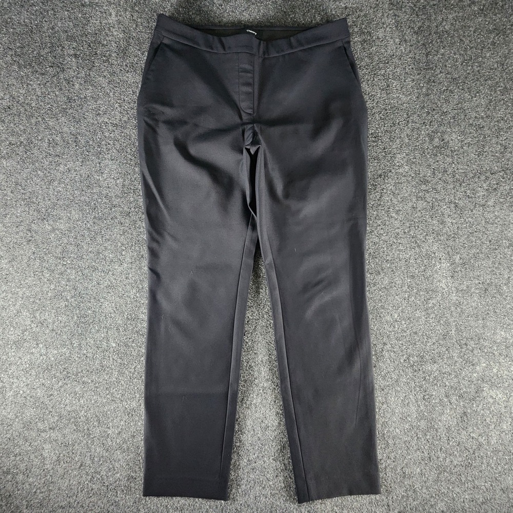 Theory Thaniel Neoteric Black Slim Fit Stretch Ankle‎ Pants Size 4 I077201R